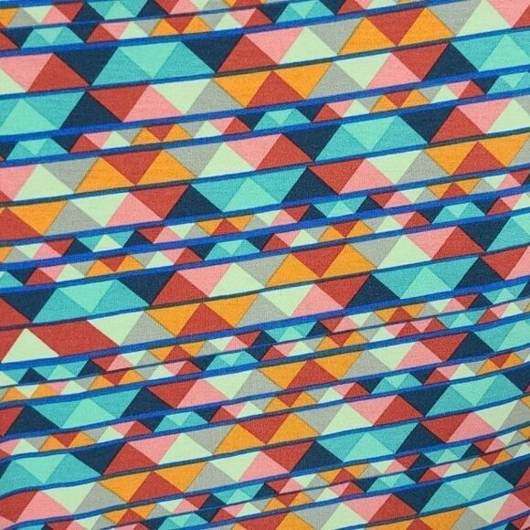 LuLaRoe Julia XS 2/4 Aztec Tribal Print Knee Length Stretch Fitted T-Shirt Dress - Picture 4 of 13